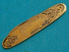 ANTIGUO CUCHILLO RANURADO STALVARU A-B ESKILSTUNA ESTOCOLMOS CUCHILLOS KRACKEN DRAGON EN MUY BUENA CONDICIÓN+