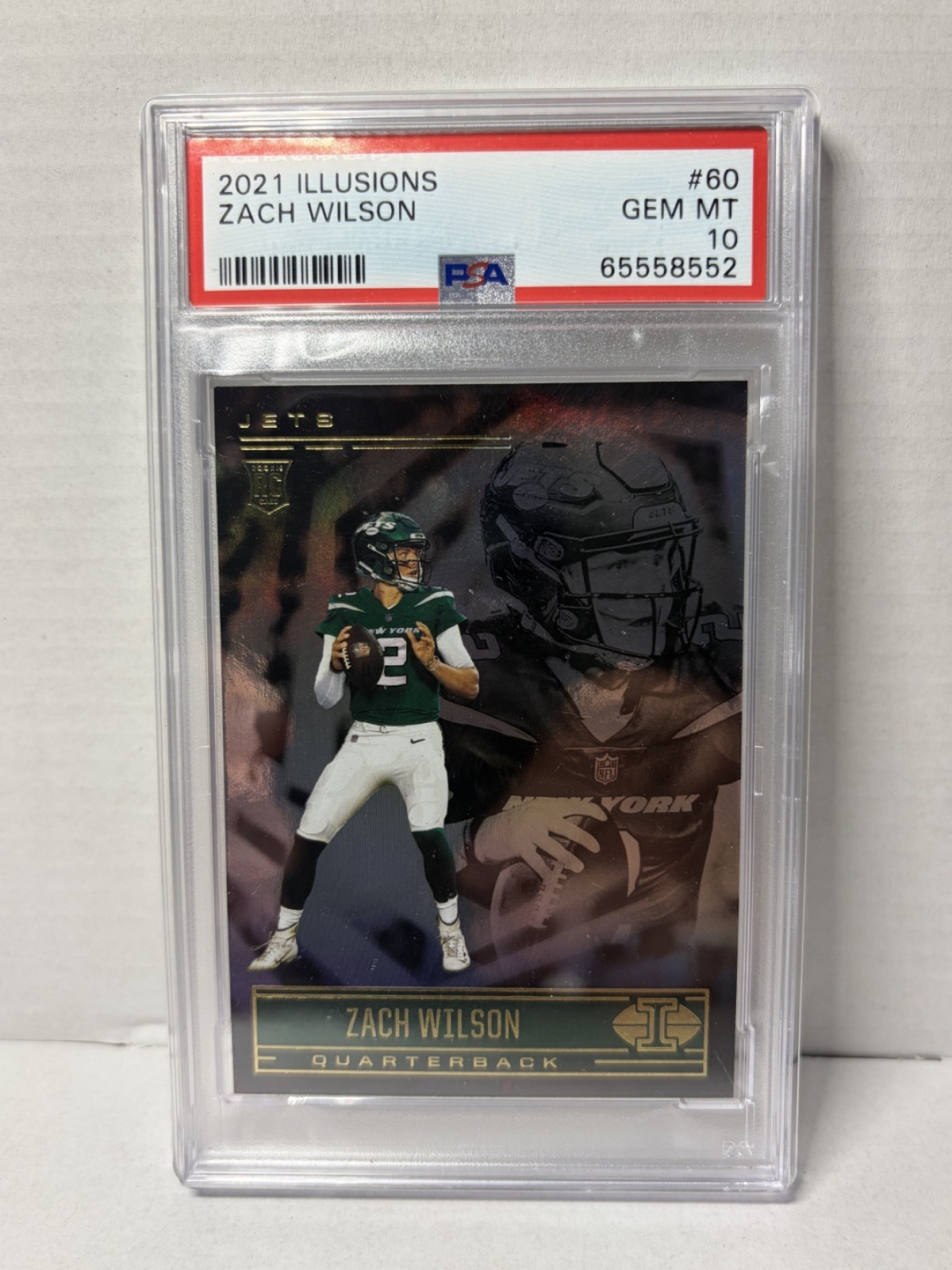 2021 Panini Illusions - Zach Wilson #60 (RC) PSA 10 Football Card