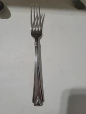 1 Bon Chef Stainless Dinner Table Fork MCM Geometric Triangle 