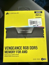 CORSAIR - VENGEANCE RGB DDR5 32GB 2 x 16GB DDR5 6000MHz CL38-44-44-96 1.35V...
