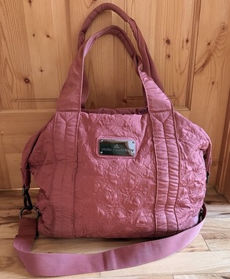 Adidas Stella Mccartney Athletic Travel Orange Rust Quilted Style Bag Excellent