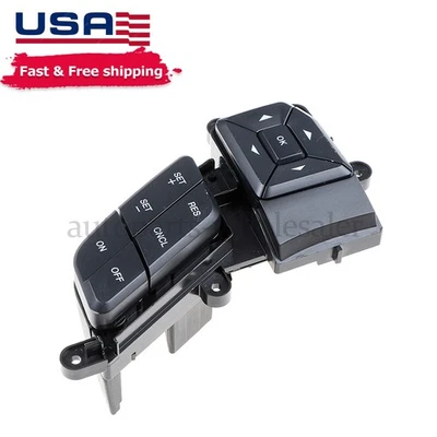 Steering Wheel Left Cruise Control Switch Button FL3T-9E740-ABW for Ford F-150 - Image 1 of 4
