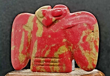 Antica scultura sacra dell'aquila scolpita in turchese antico Cultura Hongshan