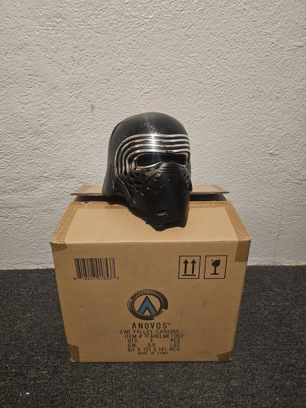 Anovos Denuo Novo Star Wars The Force Awakens KYLO REN Helmet V2 FIBERGLASS