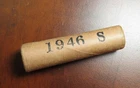 1946-S BU Lincoln wheat cent roll__sealed, but likely RD RED
