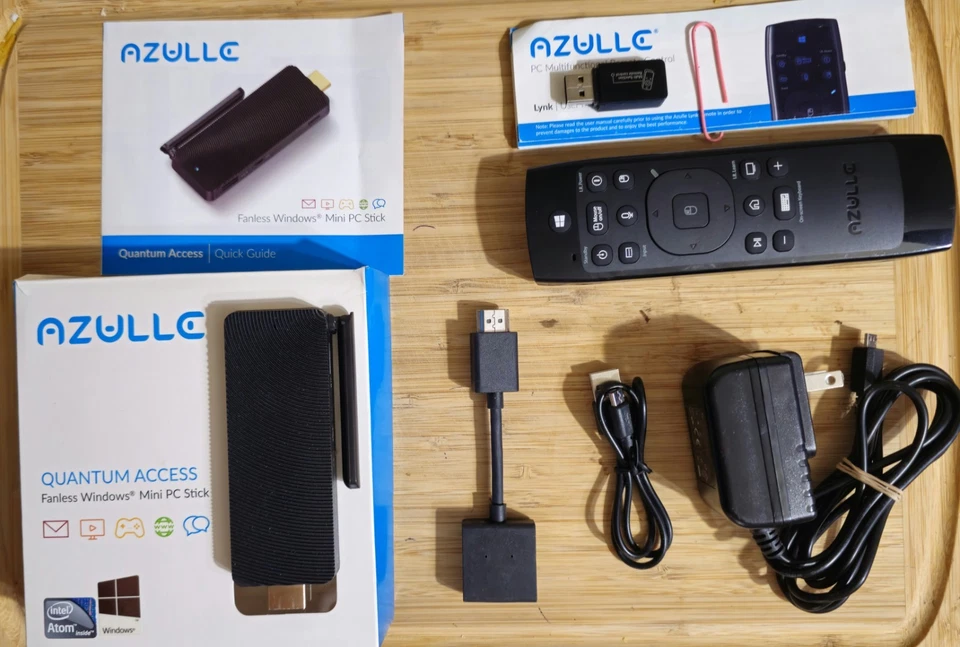 Azulle Quantum Access Fanless Windows 10 Mini PC Stick 2GB Ram 32 Gb with remote - Image 2 of 4