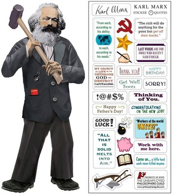 Greeting Card Stickers UPG Quotable Notables NEW Karl Marx