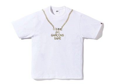 A Bathing Ape BAPE x Comme des Garcons Osaka CDG Tee WHITE Size XL NEW w/tags