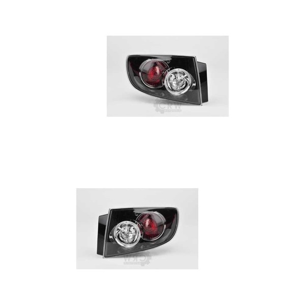 RüCkleuchten Heckleuchten Set Links & Rechts Schwarz FüR Mazda 3 Stufenheck BK-image