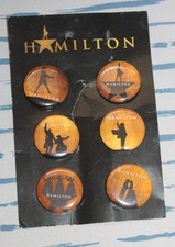 Broadway Show Hamilton Pins ~ 6 Pins ~ 6 Different Designs ~ Never Used
