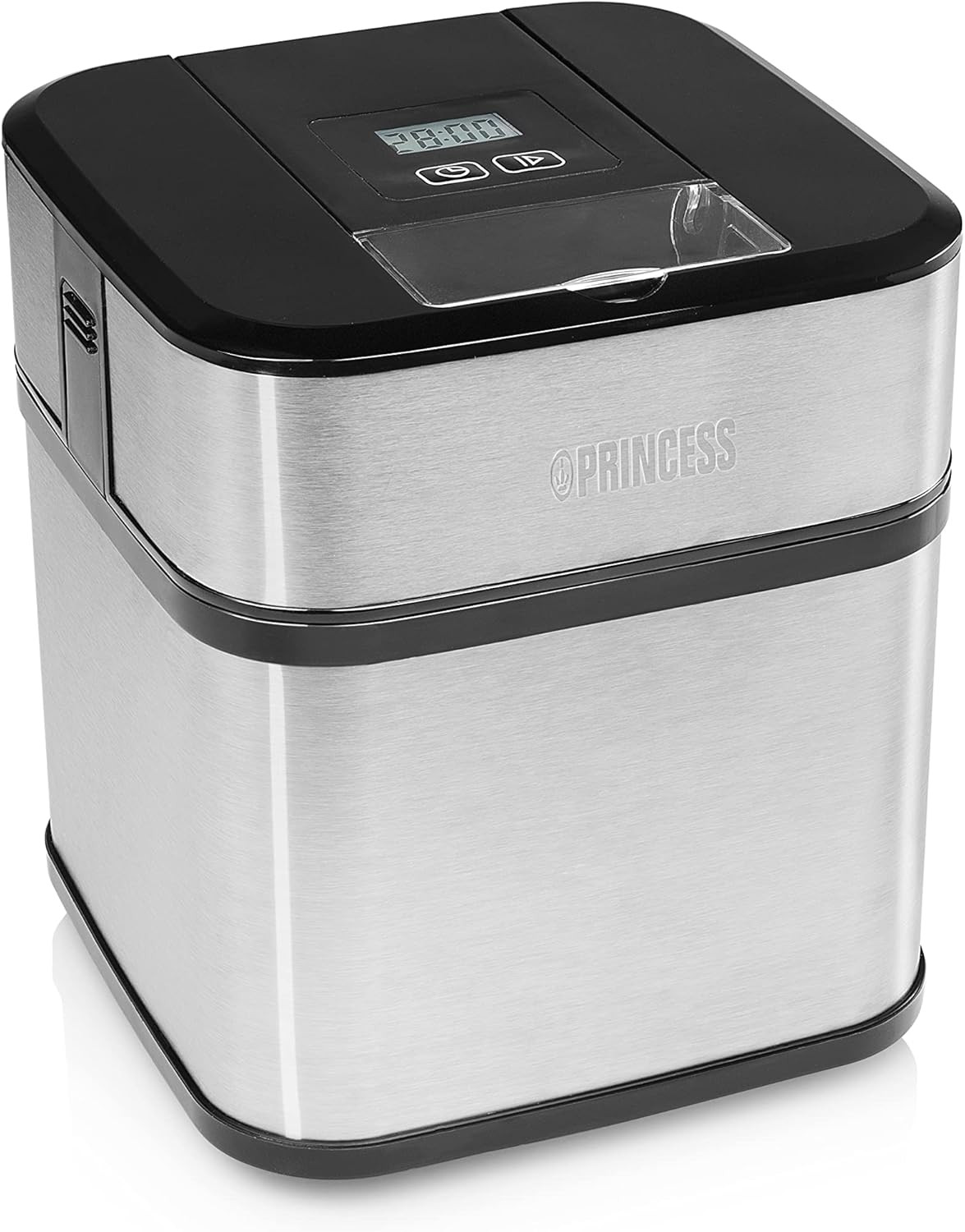 Macchina per Gelato 12W Inox - Gelatiera Silenziosa per Bambini e Intolleranti