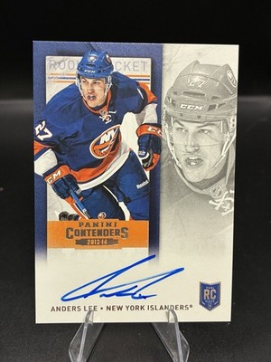 ANDERS LEE Rookie Ticket Autograph Card 2013-14 Panini Contenders