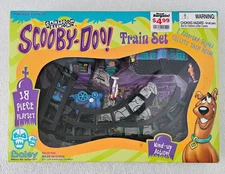 SCOOBY DOO 1999 Wind-Up Train Set Cartoon Network 18 Pieces NEW Sealed Box NOS