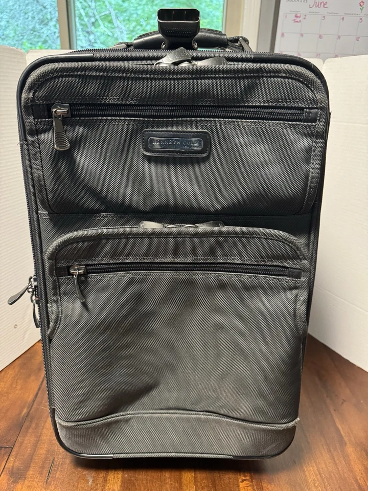 Kenneth Cole Softside Black Rolling Luggage Suitcase 22 inch - Image 2 of 4