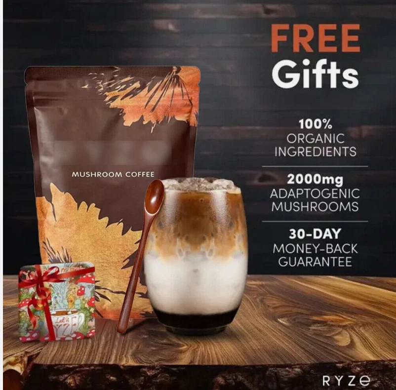 Café de champiñones orgánico sin olor 100% auténtico o garantía de devolución de dinero Foto 4 de 4