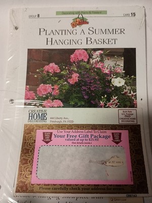 Creative Home Decorating Group Lot of 12 Cards Instructions & Ideas  Guides O3
