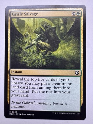 MTG Commander MH3 C Grisly Salvage #0263