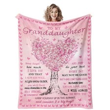 Granddaughter Gifts From Grandma Blanket Christmas Birthday 60x50 Inch