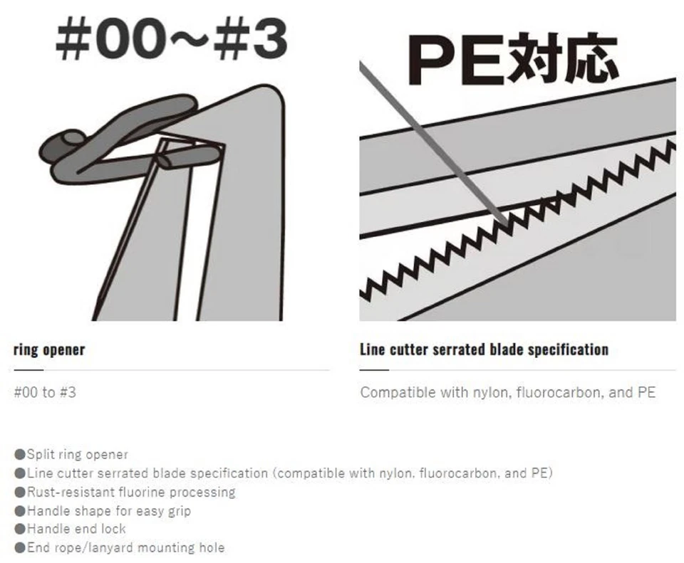 Mini alicates de anillo dividido Shimano CT-544P tipo F para talla 00-3 caqui 817624 Foto 4 de 4