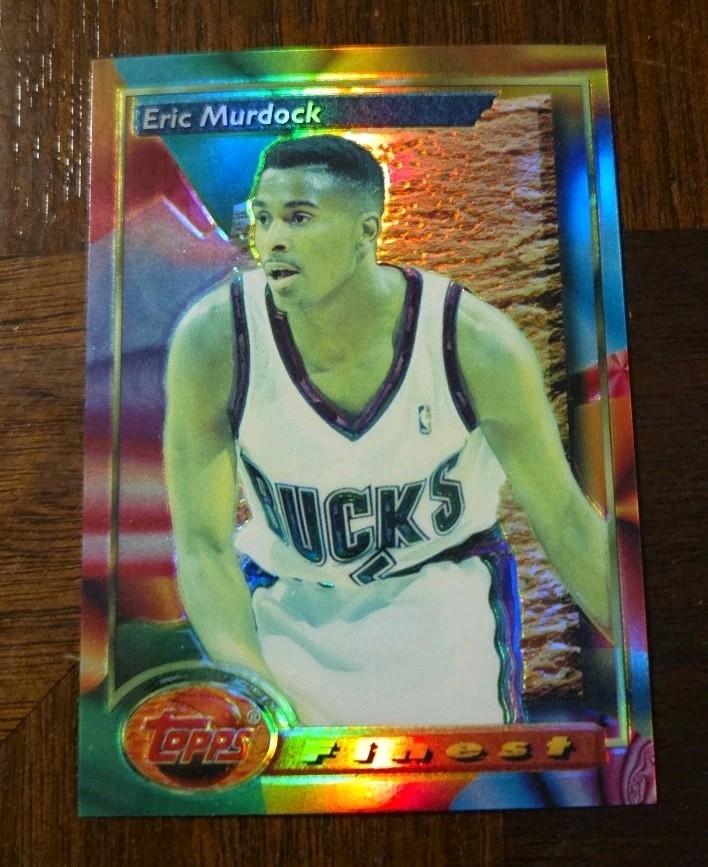 1993-94 Topps Finest Refractor Eric Murdock #160 NM Milwaukee Bucks