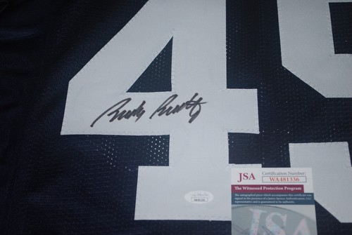 RUDY RUETTIGER "RUDY" Firmado NOTRE DAME JERSEY CERTIFICADO DE AUTENTICIDAD JSA Testigo WA481336 - Imagen 2 de 4