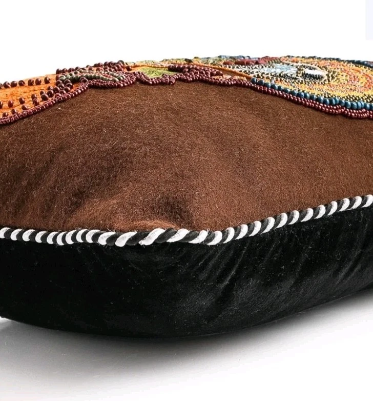 Mackenzie Childs NUEVA Almohada de Acción de Gracias Día del Pavo 20x14 Diseñador Calabazas  Foto 3 de 4