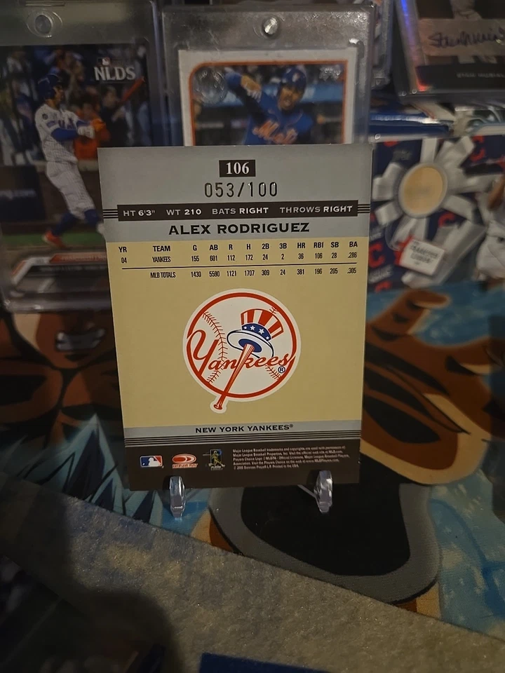 Donruss Zenith Alex Rodriguez 2005 #/100 Foto 2 de 2