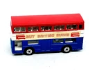 Matchbox Lesney Superfast 17 Londoner Bus, blue & red "Buy British Buses" mint!