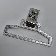 VTG Square Dancing Towel Holder Hanger Metal Belt Clip Tone Dancers Western