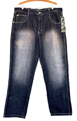 ✨w36✨ SOUTHPOLE black buggy denim Southpole 極太バギーデニム W36 