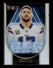 Josh Allen 2023 Panini Select Neon Icons - Silver Prizm #JAL