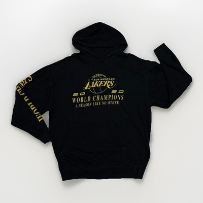 Los Angeles Lakers 2020 World Champions Hoodie Men's XL Bleacher