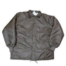 Hartwell Jackets Coach Jacket Mens Large Brown Faux Shearling Lined Made in USA