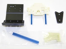 NEW ASSOCIATED RC10 4WD TEAM CAR Nose Plate & Rear Bulkhead Set Blue Tubes AH19