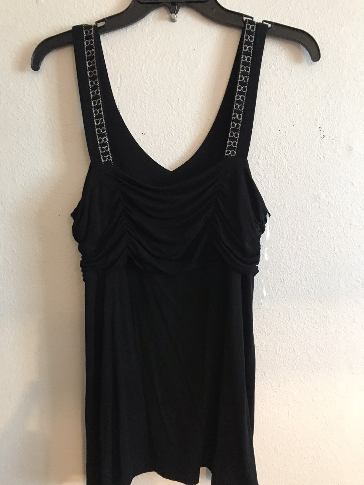 CABLE AND GAUGE BLACK SEQUIN TANK TOP TOPS BLOUSES SIZE MEDIUM eBay