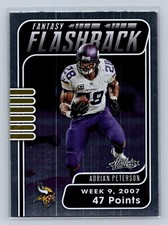 Adrian Peterson - 2020 Absolute Football Fantasy Flashback Insert  Card # FF-AP