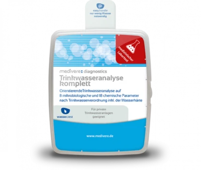 MEDIVERE DIAGNOSTICS Trinkwasseranalyse komplett Test