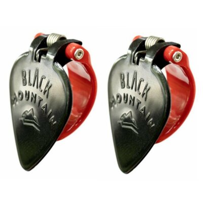 2x Black Mountain gefederte Daumen Plektren rot 1,5 mm schwer. BMPHVY