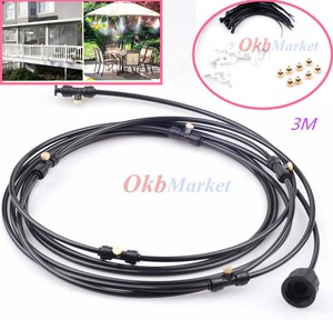 3m Water Supply Misting System Fan Cooler Water Cooling Patio Mist Garden Kit