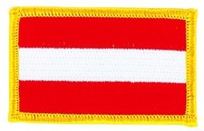 Patch écusson brodé Drapeau AUTRICHE AUTRICHIEN Thermocollant 