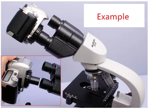 Adattatore obiettivo fotocamera reflex DSLR microscopio per Canon EOS Nikon Sony Pentax Olympus - Foto 8 di 9