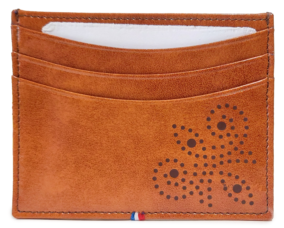 S.T. Dupont Line D Derby 6 CC Brown Leather Credit Card Holder