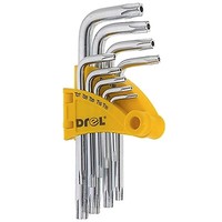 Torx Schraubendreher WinkelschlüSsel Satz 9-Tlg Kurz Mit Loch SteckschlüSsel Set