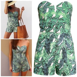h&m green romper