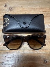 Ray-Ban RB4184 Mens Light Havana Polarized Sunglasses w/ Black Leather Case