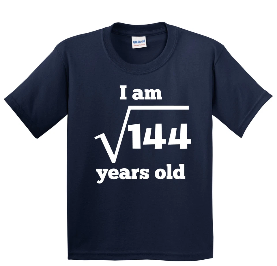 Divertida Camisa Infantil 12º Cumpleaños - Raíz Cuadrada de 144 Camiseta Juvenil 12 Años Foto 2 de 3