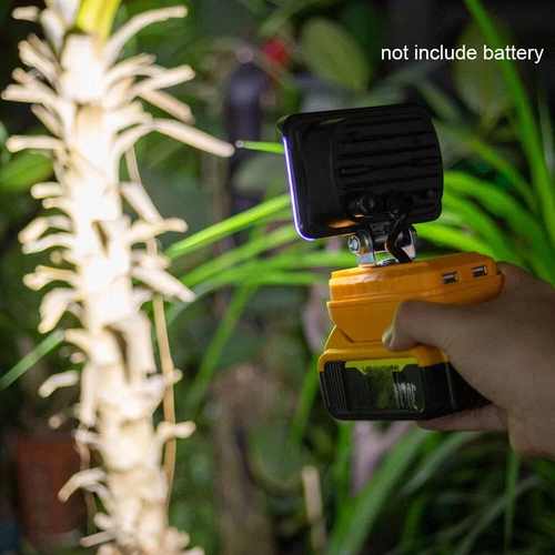 LED Work Light For Dewalt 20V MAX 90W USB Flood Light Torch for Workshop Camping - Picture 12 of 12
