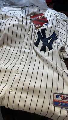 NY YANKEES JERSEY AUTHENTIC #22 SIZE 48 MAJESTIC HOME PINSTRIPES