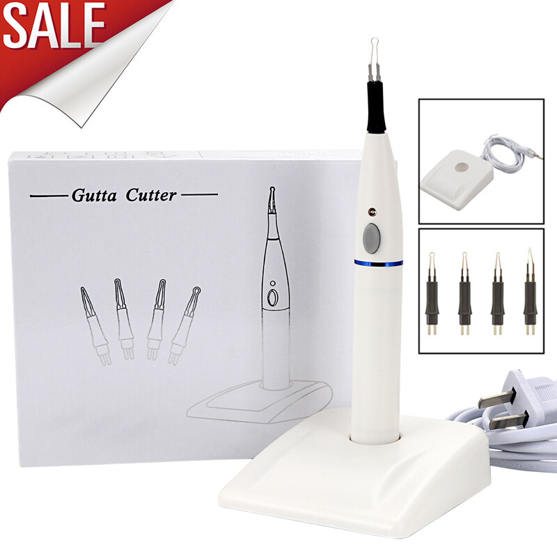 1Set Dental Cordless Gutta Percha Tooth Gum Cutter Endo Gutta Cutter with 4 Tips