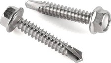 #14 x 1-1/2" H1424C INTERCORP Self Drilling Hex Washer Head Screws Strong Shield